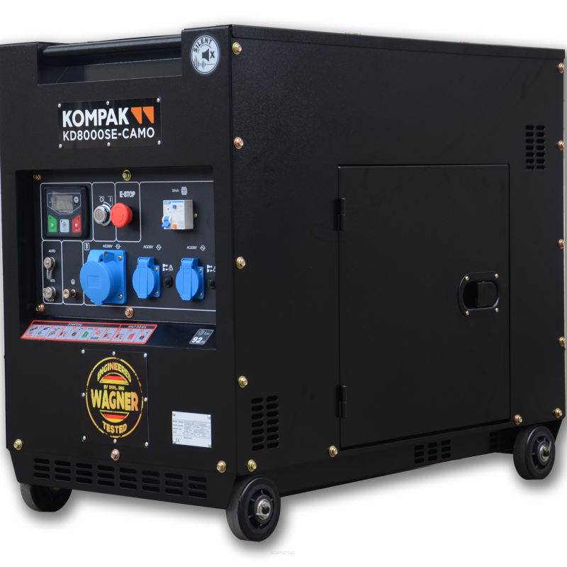 Agregat prądotwórczy Kompak KD8000SE-CAMO - 6,3 kW